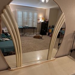 White Seashell Mirror - Top Of Dresser Mirror 