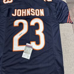 Roschon Johnson Signed Autograph Custom Jersey - JSA COA - Chicago Bears