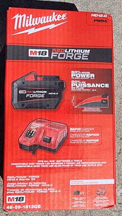 Milwaukee 12.0 Forge Battery And Rapid Charger