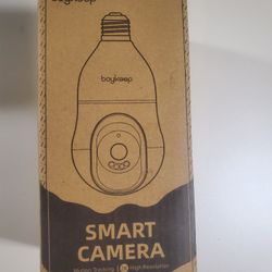 BoyKeep Smart Bulb Camera: 2K HD resolution, supports motion tracking, 5G and 2.4GHz Wi-Fi connectivity, cloud and local storage options, and features