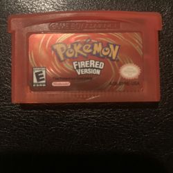 Pokémon Fire Red Gameboy Game
