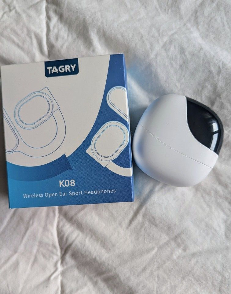 TAGRY Open Ear Headphones Wireless Earbuds 80Hrs Playtime Bluetooth - NEW SEALED