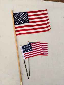 American flags