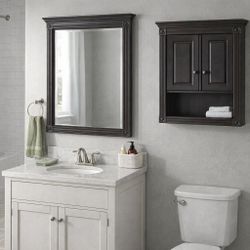 Matching bathroom Mirror and Cabinet