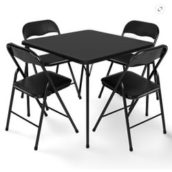 5- piece set padded table and chairs