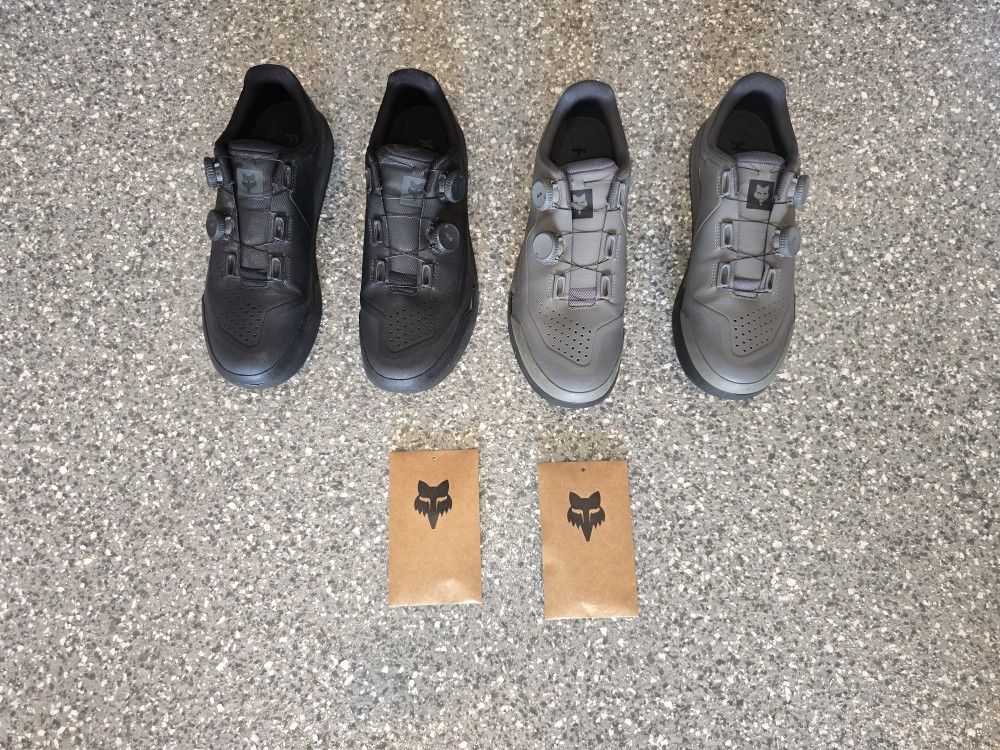 (2) Pairs of FOX Union Boa Flat Mountain Bike Shoes Size 11