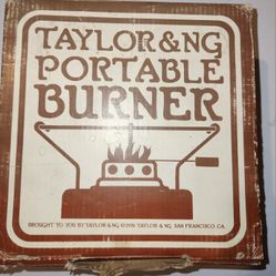 VINTAGE 1976 TAYLOR & NG PORTABLE BURNER 