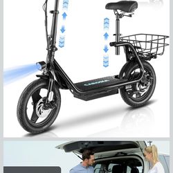 Electric Scooter with Seat