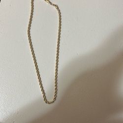 Gold Plated Rope Chain 