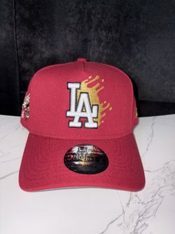 New Era Los Angeles Dodgers MLB Snapback Hat Shohei Ohtani Red Adjustable