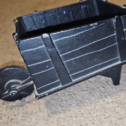 Antique Cast Iron Wheelbarrow
