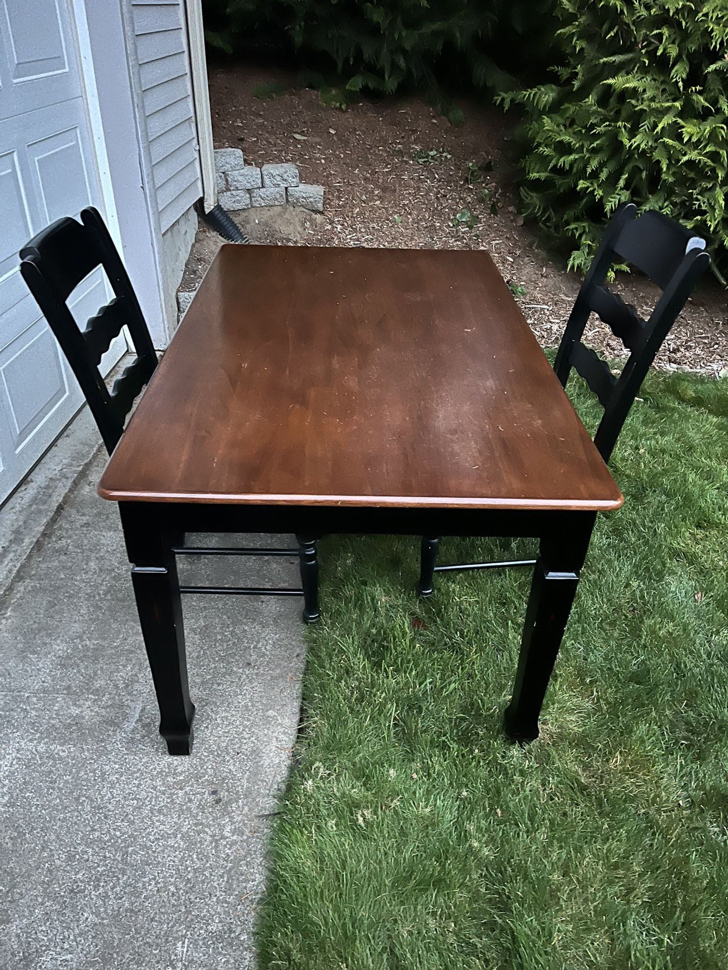 Table and 2 Chairs