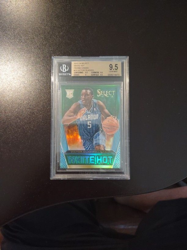 2013-14 Select White Hot Prizms Green #5/5 Victor Oladipo RC BGS 9.5
