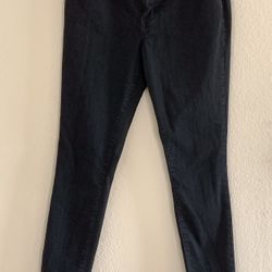 Old Navy women’s mid-rise super skinny black stretch jeans petite 4