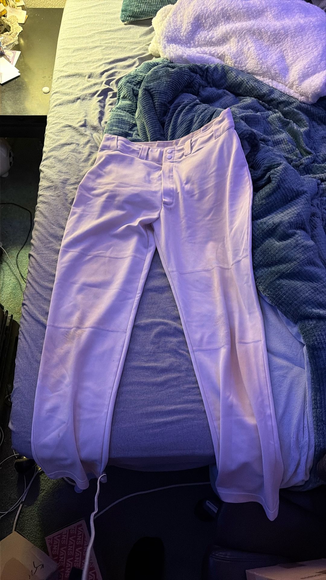 White Wilson Baseball Pants Size Large
