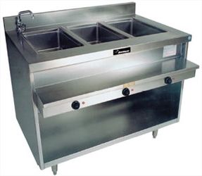 Delfield 3 Compertment Steam Table With Sink ( Very Clean )