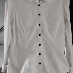 White Collared Shirt 