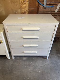 Vintage Industrial Style Metal Three-Drawer Cabinet