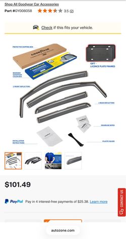 Rain guards “Goodyear” Nissan rogue