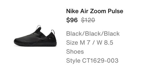 Nike Air Zoom Pulse Size 8.5 Women