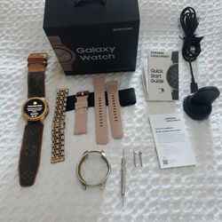 Samsung Galaxy Watch Rose 42mm Bluetooth With Custom Louis Vuitton Band for  Sale in Kings Park, NY - OfferUp