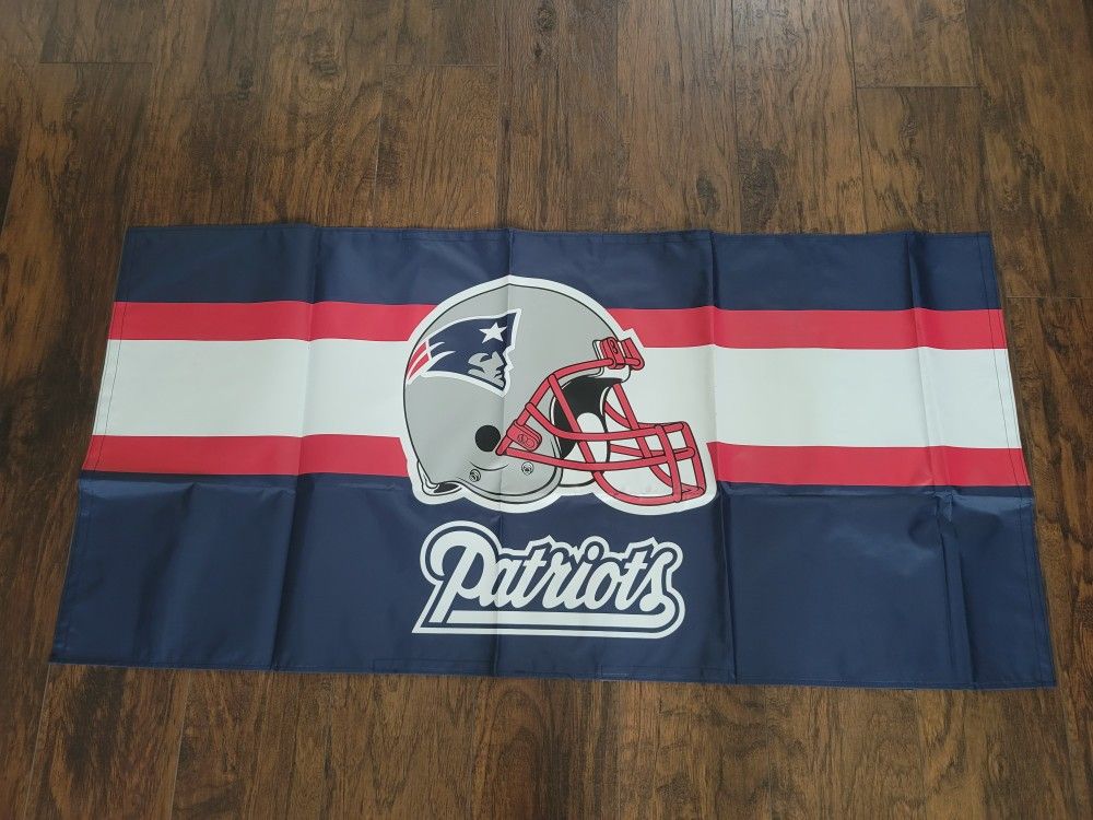 New England Patriots Banner Flag - Size 53'' x 26''