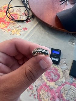 14K  DIAMOND Y SAFIROS ORIGINALES