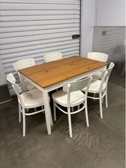 Table 6 chairs