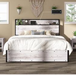 Full Size Hydraulic Lift Up Storage Bed