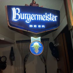 Burgermeister  Beer Sign