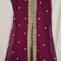 Purple & Gold Party Dress