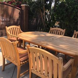 TEAK WOOD TABLE SET