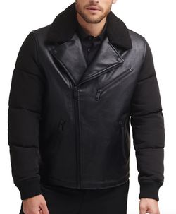 DKNY Men’s Leather Jacket Size Medium 