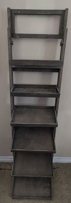 Hobby Lobby 6-Tier Farmhouse Wood Ladder Shelf