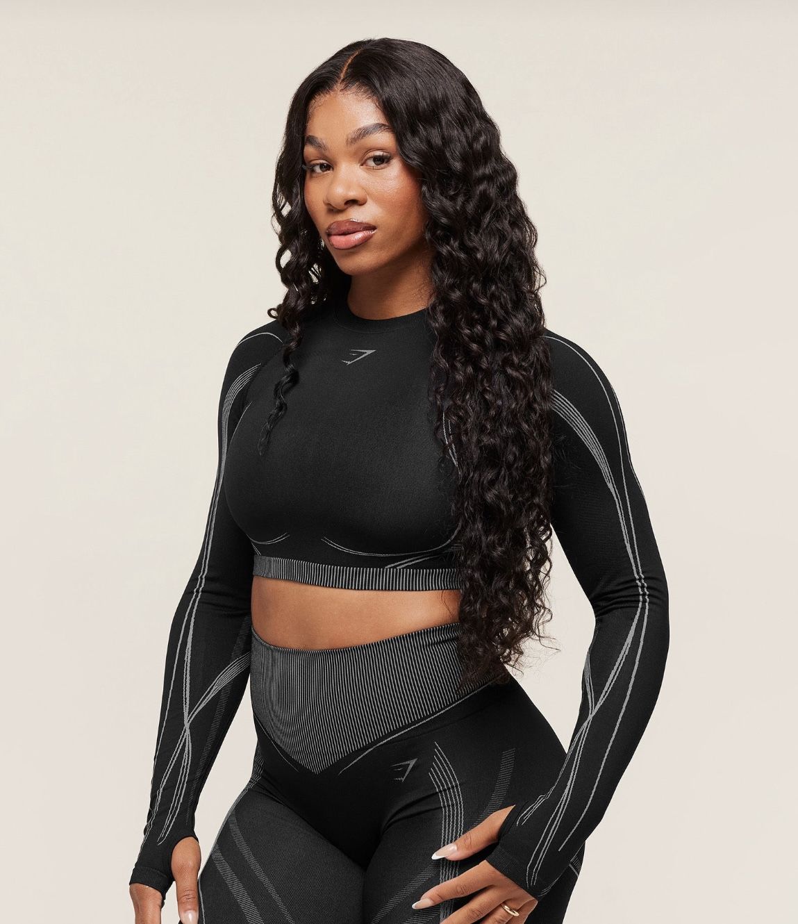 Gymshark analis seamless long sleeve crop top