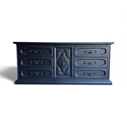 Vintage Black Buffet/Sideboard/Dresser/TV Stand