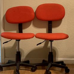 Used Wheeled Desk Chairs  (for School Aged Kids And Teens) 