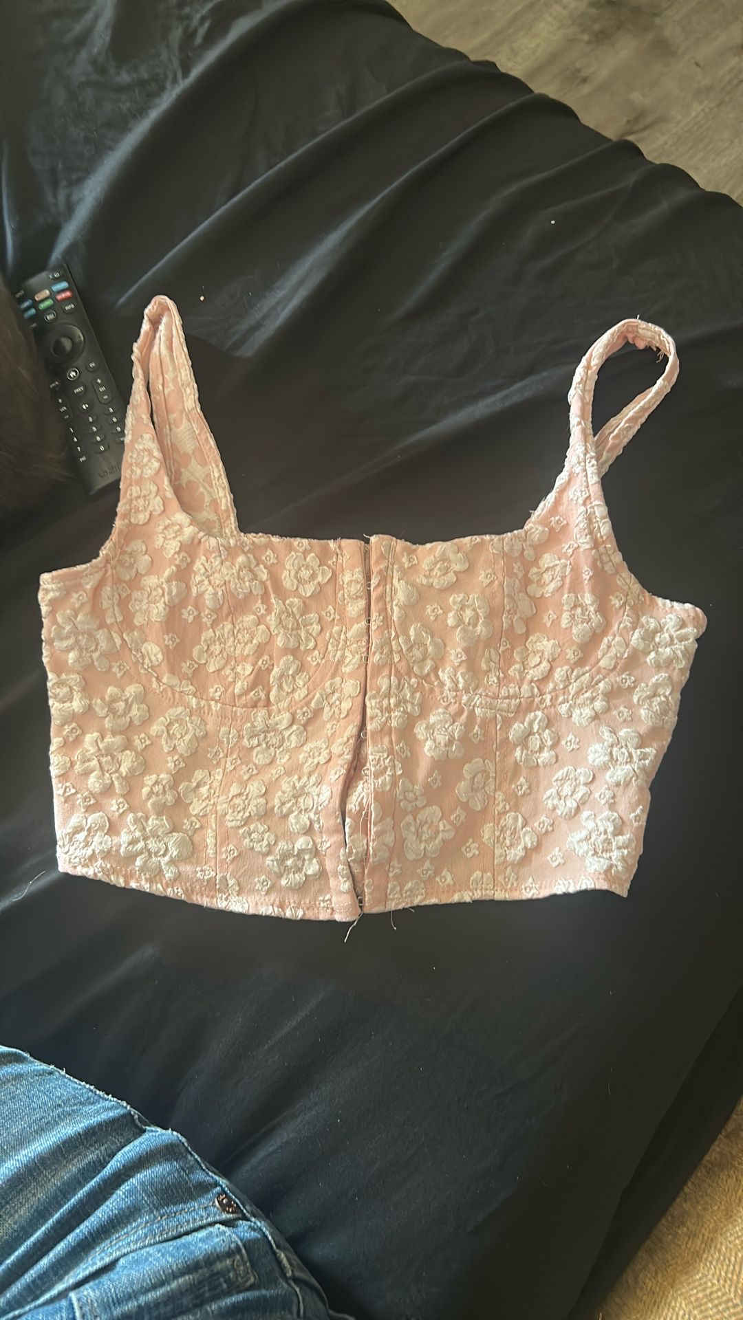 pink corset top