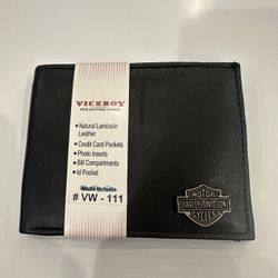 Harley Davidson Men’s Lambskin Leather Wallet