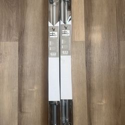 Double Curtain Rod Silver Fancy 28”-48”