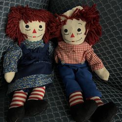 Vintage Raggedy Anne & Andy Dolls