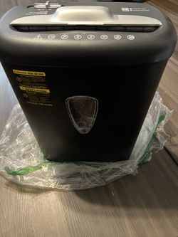 Amazon Basics 8-Sheet Cross Cut Paper Shredder and Credit Card Shredder with 4.1 Gallon Bin