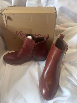 Verose Brown Leather Ankle Boots