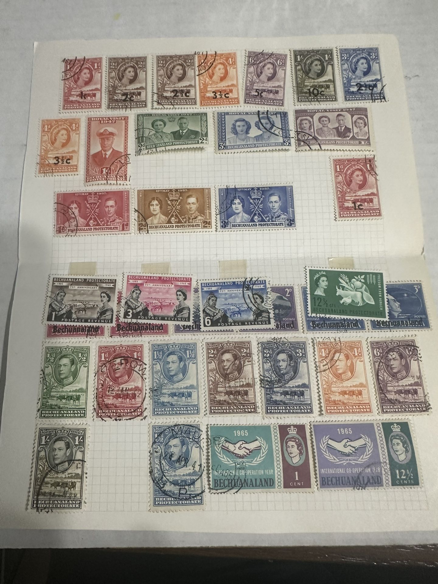 Bechuanaland Protectorate Large Group Of Stamps
