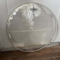 Evans EQ3 Clear 22” Bass Drum Drumhead
