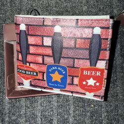 🎁 NIB VEGAN LEATHER WALLET BEER 🍻 🍺 