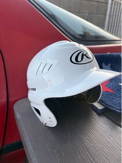 Rawlings Youth Baseball Batting Helmet – White