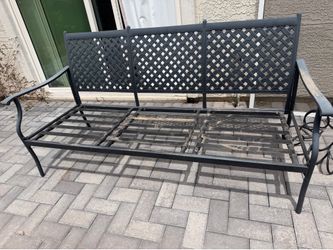 FAST SALE: 3-Piece Cast Aluminum Patio Furniture (2 Sofas + Loveseat)