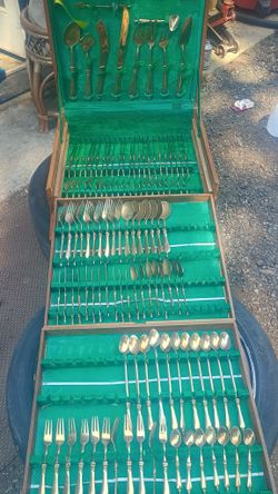Brass Nickel Silverware Set