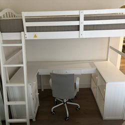 Twin Loft Bed With Desk